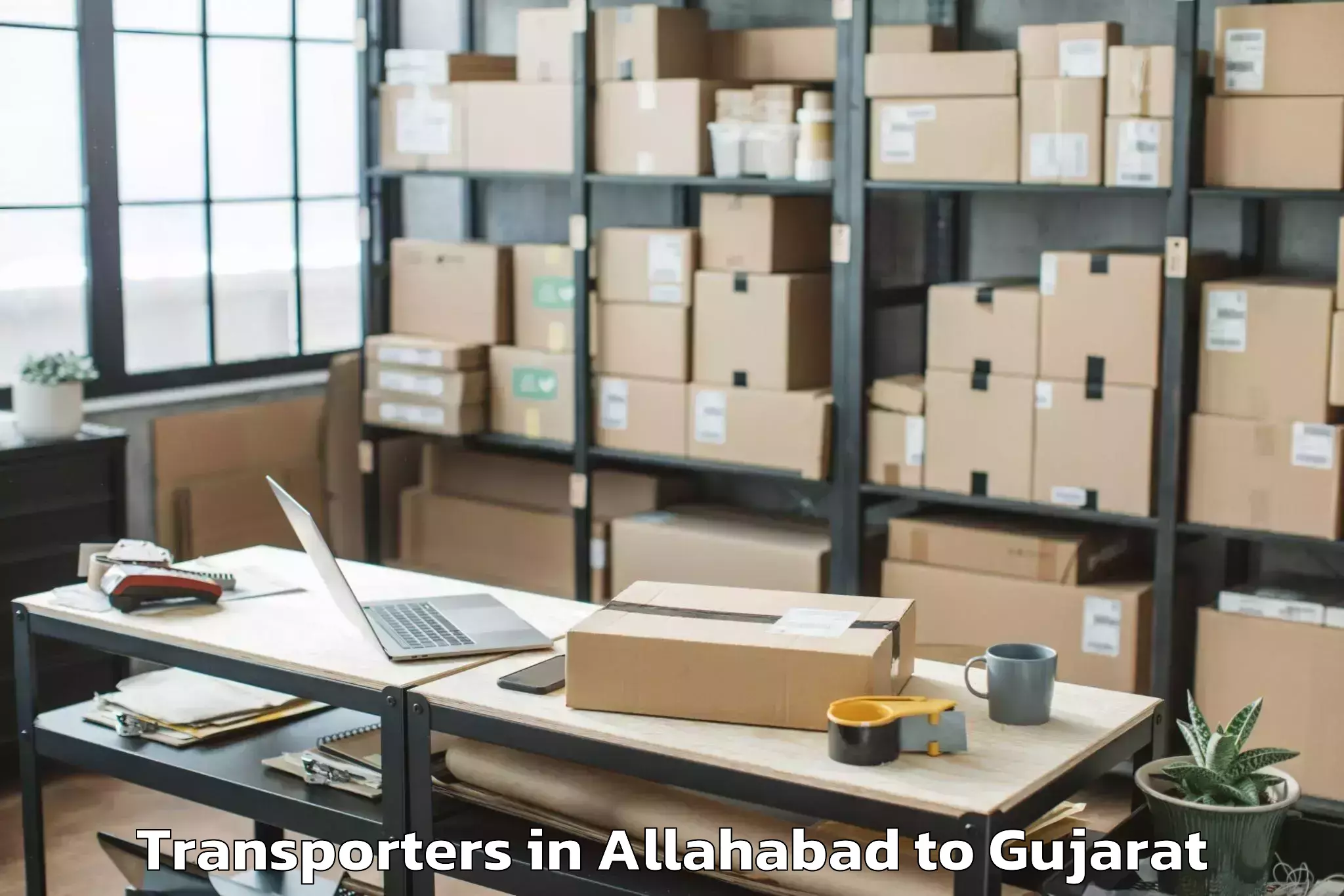 Top Allahabad to Deendayal Port Trust Transporters Available